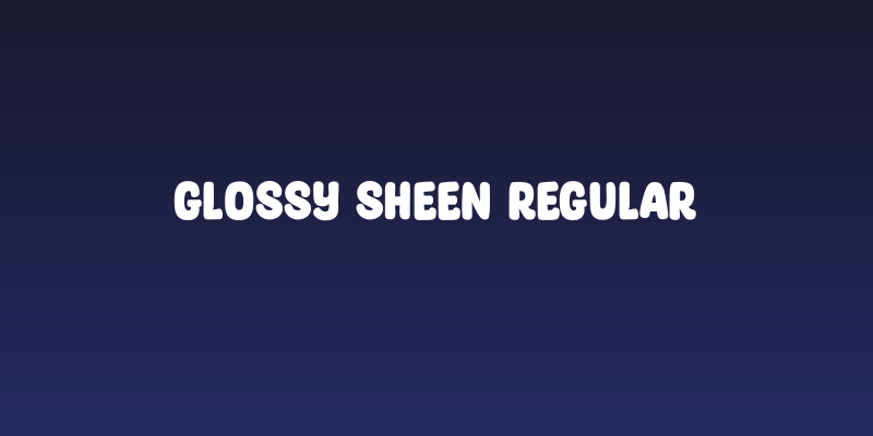 Glossy Sheen Regular Social Header