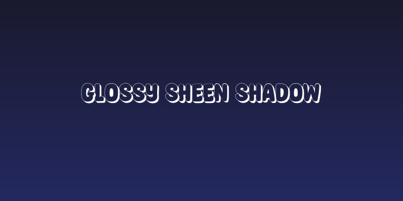 Glossy Sheen Shadow Social Header
