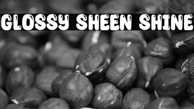 Glossy Sheen Shine Font examples