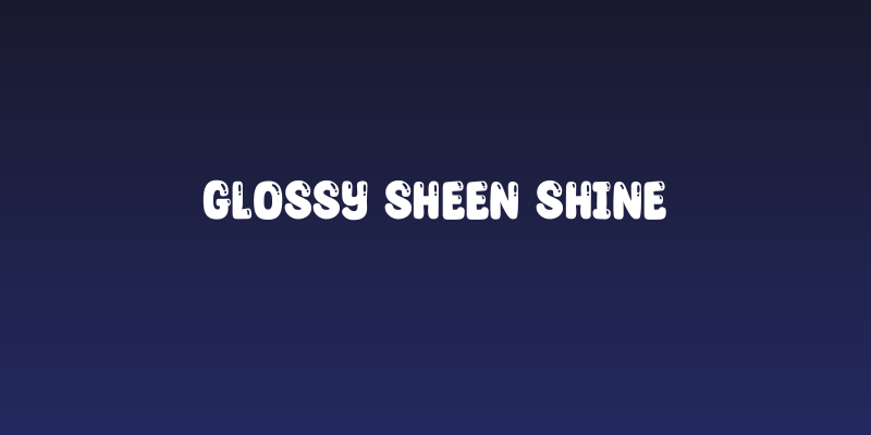 Glossy Sheen Shine Social Header