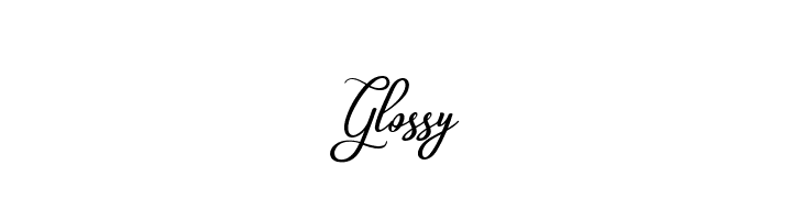 Glossy  Fuentes Gratis Descargar