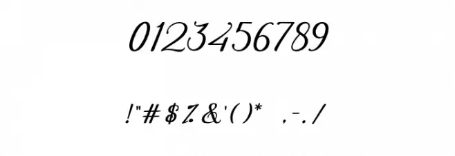 Glossy Font OTHER CHARS