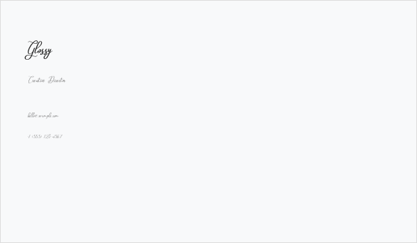 Glossy Business Card