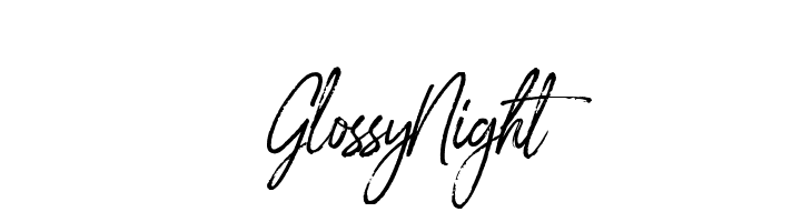 GlossyNight Font