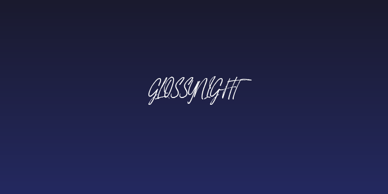 GlossyNight Social Header