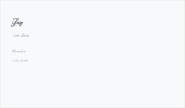 Glossy Business Card