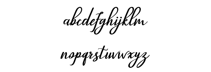 Glossy Font Litere mici