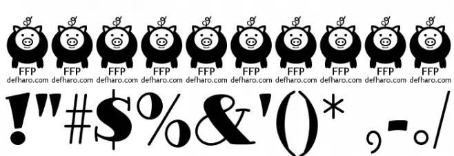 GlotonaBlack Font Alte caractere