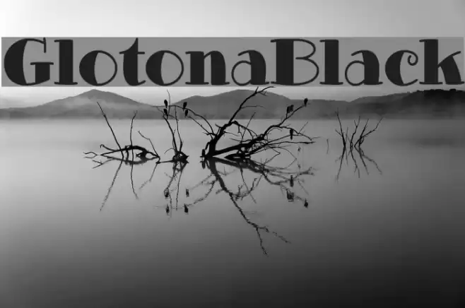 GlotonaBlack Font examples