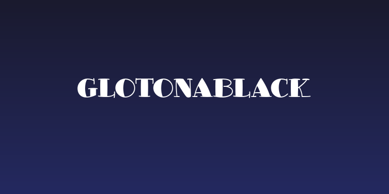 GlotonaBlack Social Header