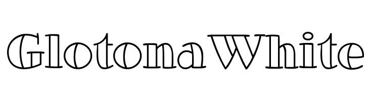 GlotonaWhite Font