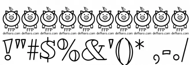 GlotonaWhite フォント その他の文字