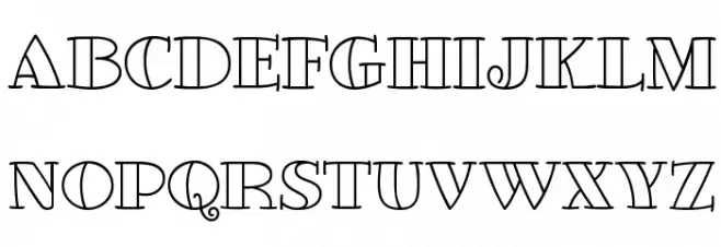 GlotonaWhite Font UPPERCASE