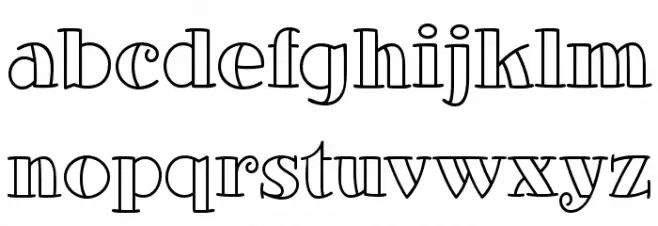 GlotonaWhite フォント 小文字