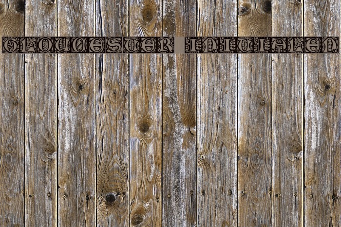 Gloucester Initialen Font examples
