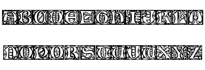 Gloucester Initialen Font LOWERCASE