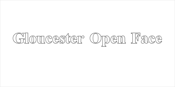Gloucester Open Face Logo