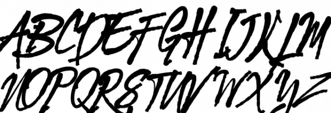 GloucesterBrushScript Schriftart Groß