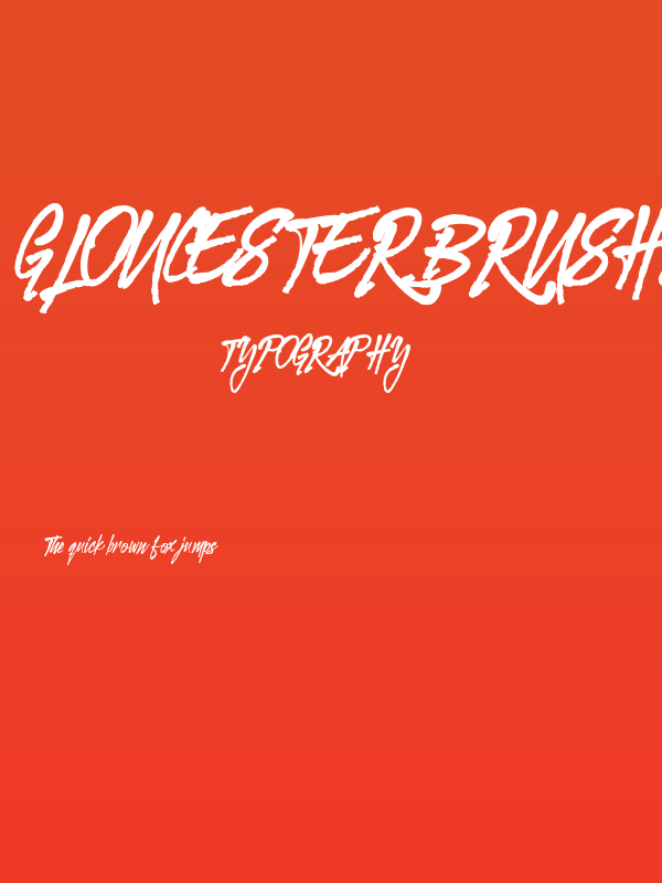 GloucesterBrushScript Poster