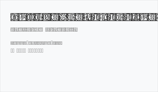 GloucesterInitialen Business Card