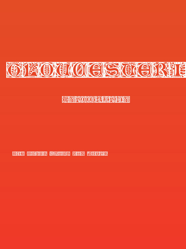 GloucesterInitialen Poster