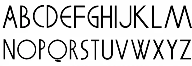 Glove Шрифта ВЕРХНИЙ