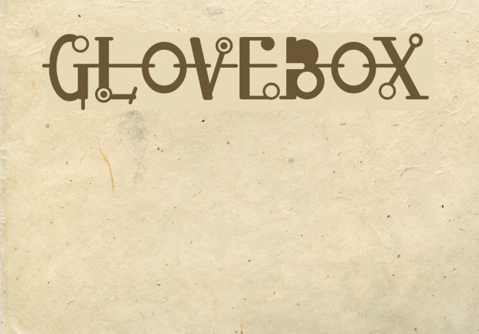 Glovebox Font examples