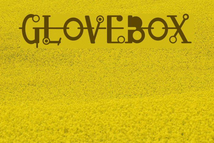 Glovebox Font examples