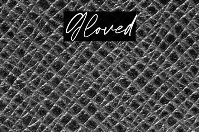 Gloved Font examples