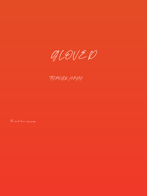 Gloved Poster