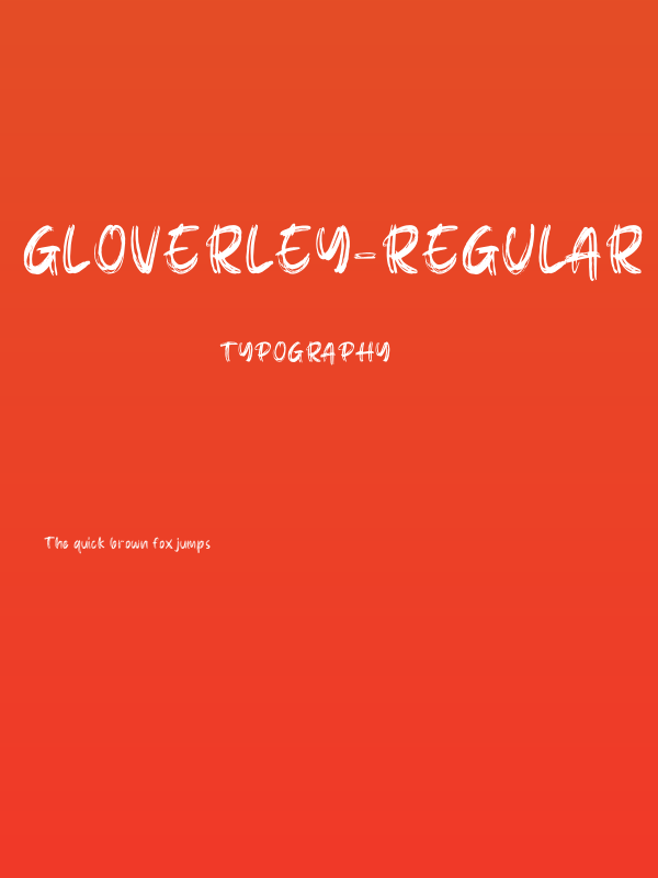 Gloverley-Regular Poster