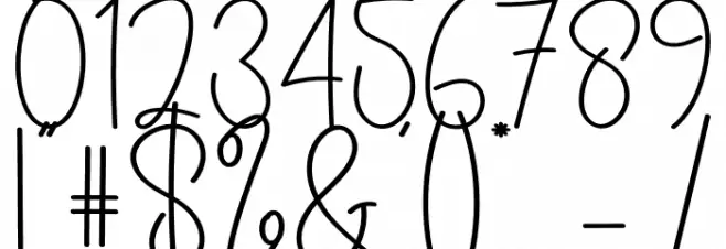 Gloves Christmas フォント その他の文字