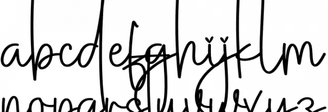 Gloves Christmas フォント 小文字