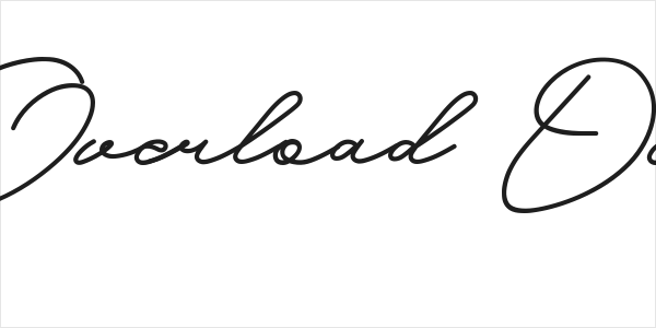 Glow  Overload Demo Bold Logo