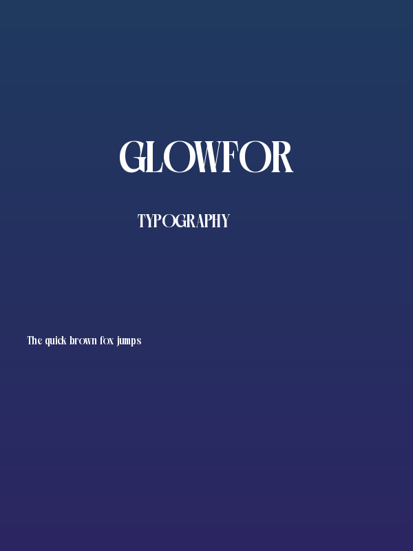 Glowfor Poster