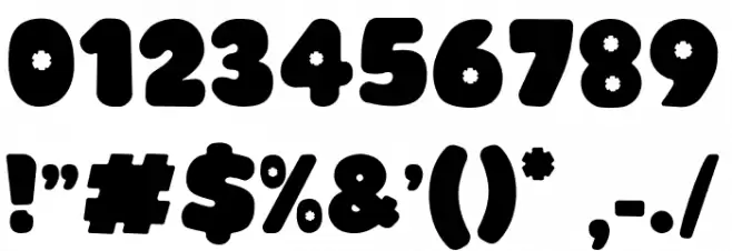 Glowie Font OTHER CHARS