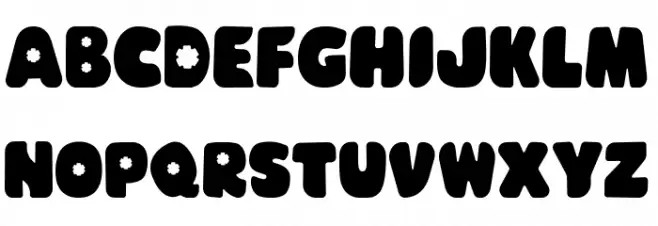 Glowie Font Litere mari