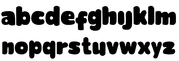 Glowie Font LOWERCASE