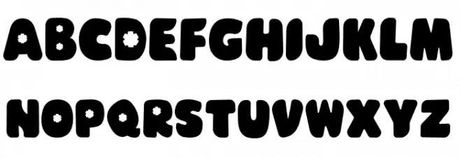 Glowie Font Litere mari