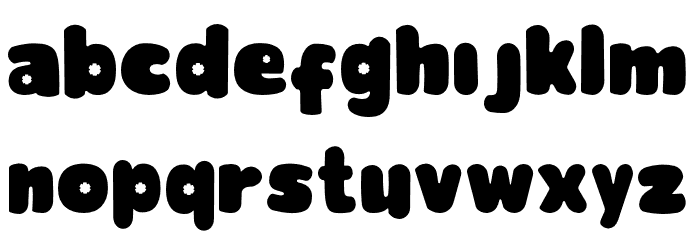Glowie Font LOWERCASE