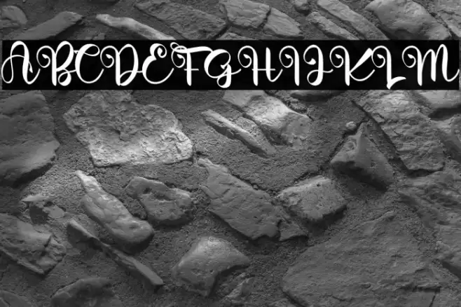 Glowing Girly Font examples