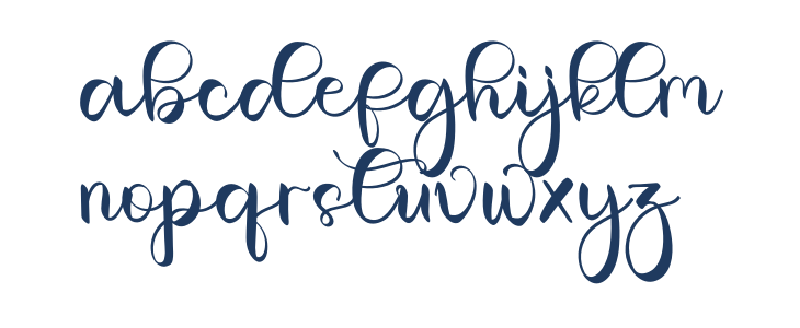 Glowing Girly Lowercase