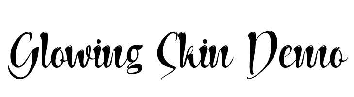 Glowing Skin Demo  Frei Schriftart Herunterladen