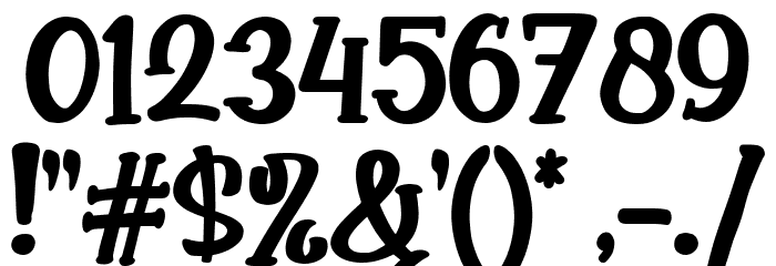 Glowing Star Font OTHER CHARS
