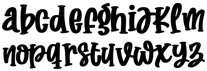 Glowing Star Font LOWERCASE