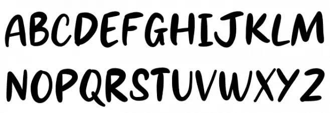 Glowing Schriftart Groß