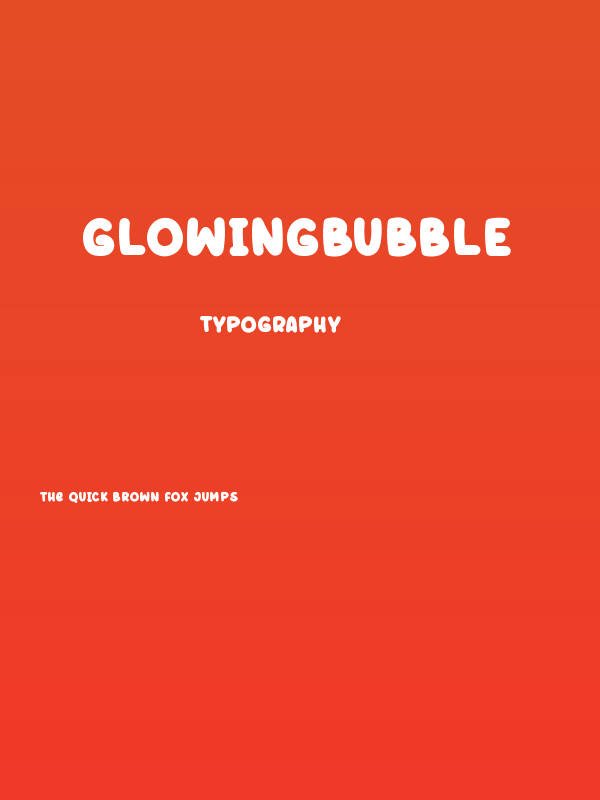 GlowingBubble Poster