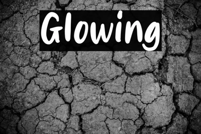 Glowing Font examples