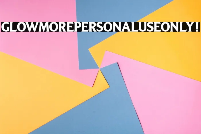 Glowmore PERSONAL USE ONLY! Example 3