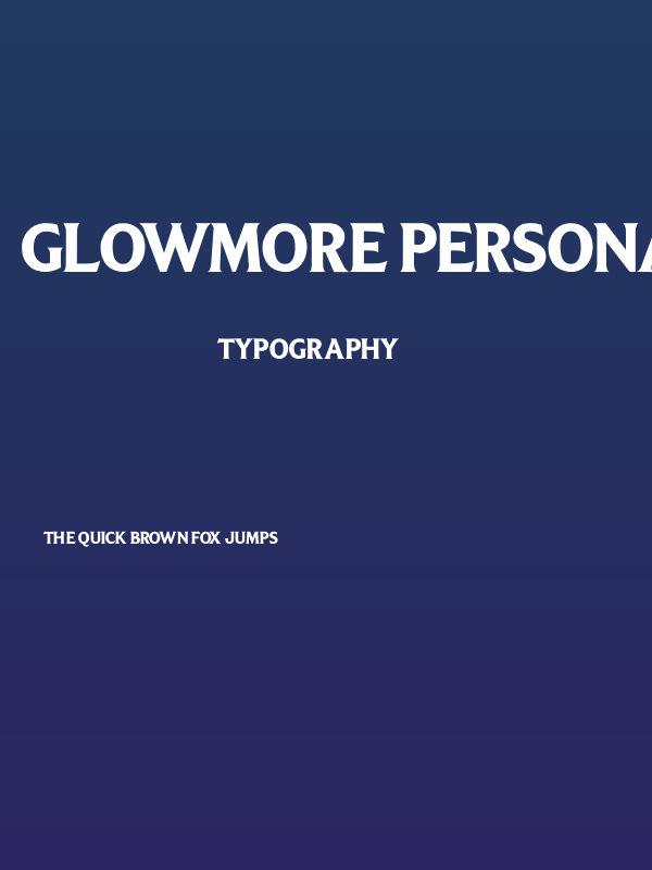 Glowmore PERSONAL USE ONLY! Poster